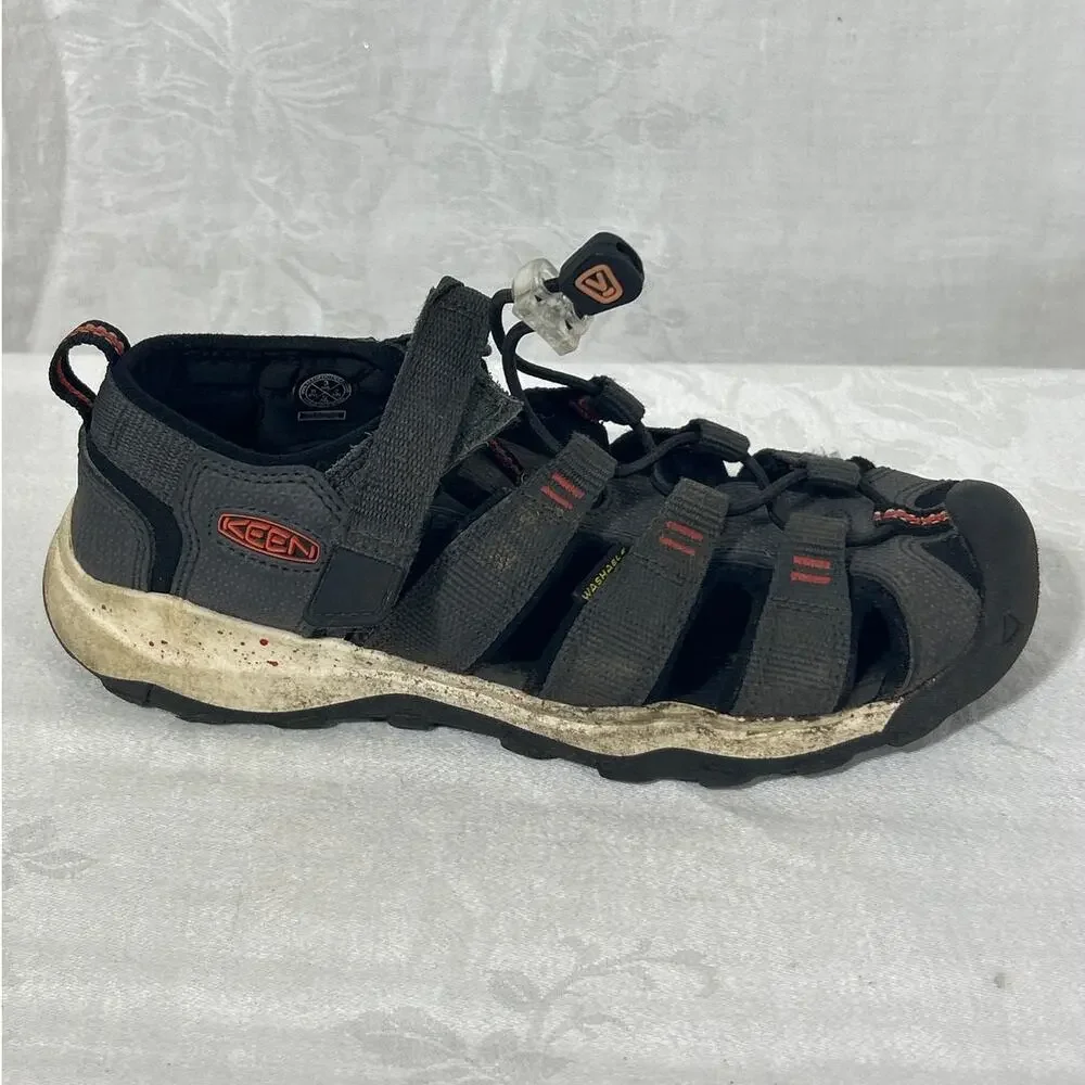 Keen Big Boys Sandals 3 Gray Waterproof Closed Toe